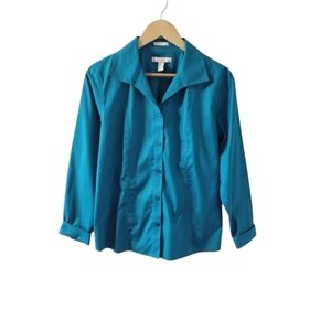 Chico's No Iron Button Up Shirt Size 1 (Women's Size 8)